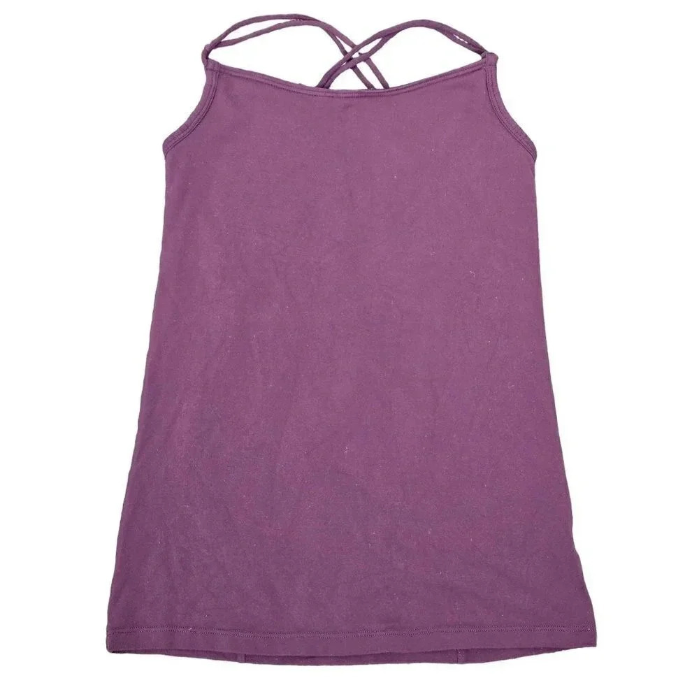 Athleta Lust Tank Mauve Pink Criss Cross‎ Back Size XS
